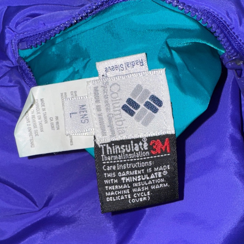 Columbia Vibrant Purple and Teal Jacket - Picture 8 of 9
